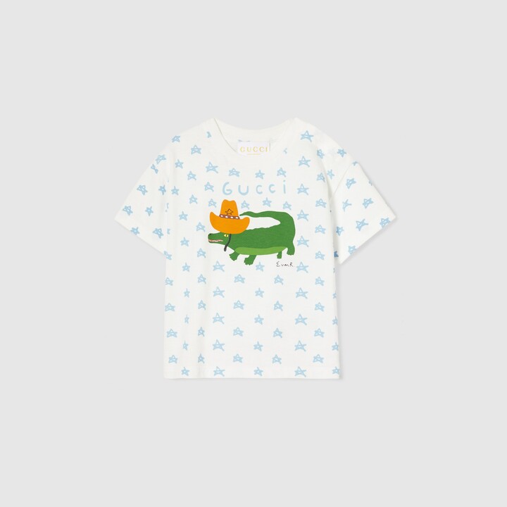 Gucci Baby cotton T-shirt with print