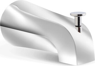 Supply Giant SUPPLYGIANT Tub Spout 1/2" FIP Nose Thread Slip On Bathtub Faucet with Diverter Chrome Plated Finish