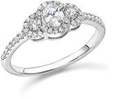 Thumbnail for your product : Bloomingdale's Diamond Oval and Round Cut Center Ring in 14K White Gold, .50 ct. t.w. - 100% Exclusive