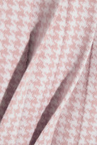 Thumbnail for your product : Miu Miu Pleated houndstooth wool mini skirt