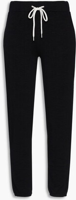 Monrow Cropped French terry track pants