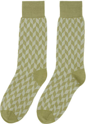 Marni Green Jacquard Socks