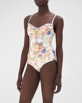Thumbnail for your product : Camilla Friends with Frescos Ruched-Side One-Piece Swimsuit
