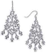 Thumbnail for your product : INC International Concepts Silver-Tone Crystal Cluster Chandelier Earrings, Created for Macy's