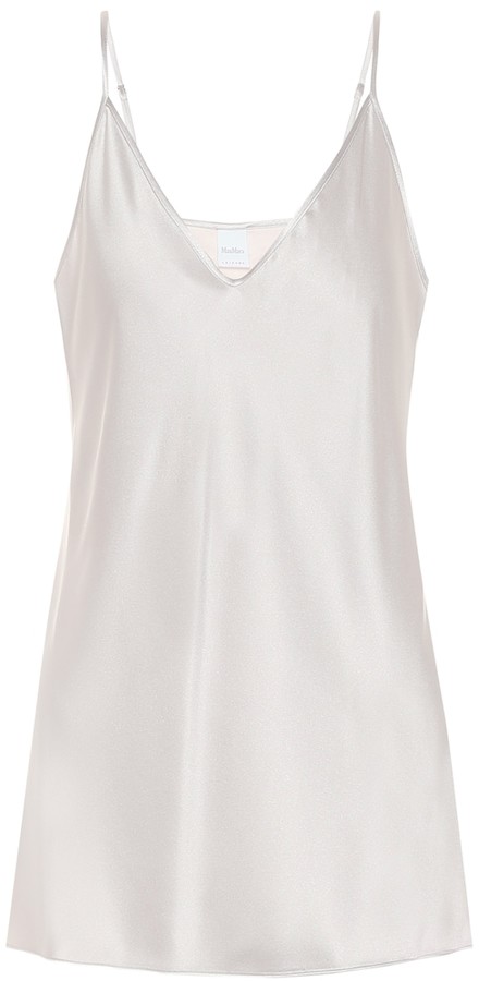 Max Mara Leisure Lucca stretch-silk camisole - ShopStyle Tops