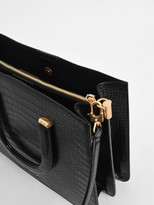 Thumbnail for your product : Charles & Keith Croc-Effect Structured Tote Bag