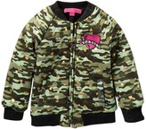 Thumbnail for your product : Betsey Johnson Camo Heart Bomber Jacket (Little Girls)