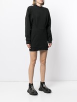 Thumbnail for your product : alexanderwang.t Crew-Neck Long-Sleeved Short Dress