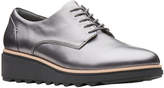 Thumbnail for your product : Clarks Sharon Noel Gunmetal Metallic Leather Flat Shoe
