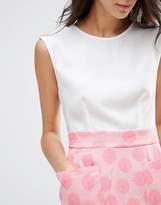 Thumbnail for your product : Closet London Closet Contrast Jacquard Big Pocket Dress