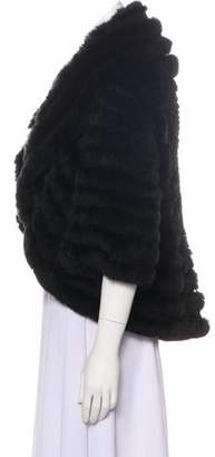 Neiman Marcus Cashmere Fur Shrug Black Cashmere Fur Shrug