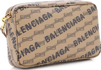 Balenciaga Signature BB-monogram Camera Bag - Black