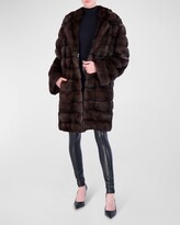 Thumbnail for your product : Gorski Horizontal Sable Fur Stroller Coat