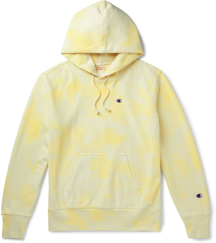 yellow champion hoodie cheap
