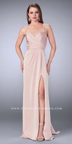 Thumbnail for your product : La Femme Pleated Jersey Multi Strap Prom Dress