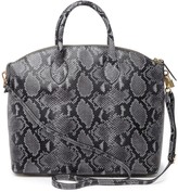 Thumbnail for your product : Valentino By Mario Valentino Bravia Snake Embossed Leather Satchel