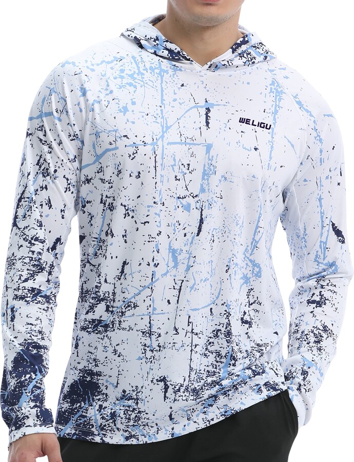CATEIBE Men's UPF 50+ Sun Protection Hoodie Shirt Long Sleeve SPF Fishing  Outdoor UV Hiking Shirts Lightweight - ShopStyle T-shirts