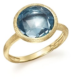 Marco Bicego 18K Yellow Gold Jaipur Ring with Blue Topaz
