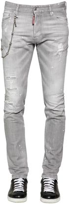 DSQUARED2 16.5cm Cool Guy Chained Stretch Denim