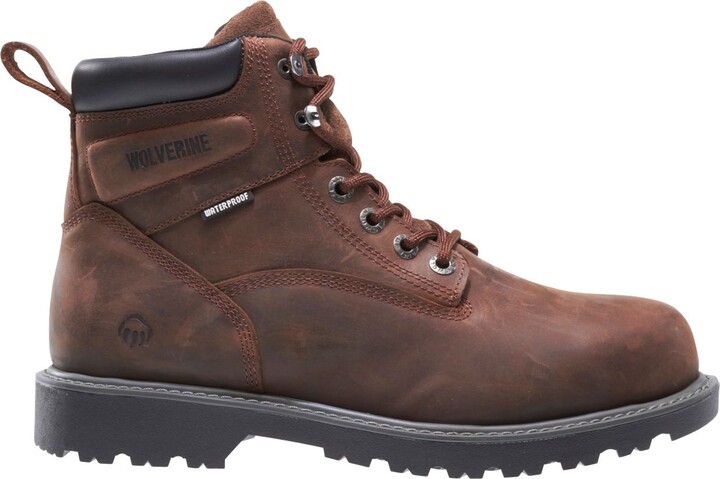 Wolverine Men's Floorhand 6'' Waterproof Work Boots, Size 7, Dark Brown