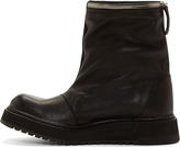 Thumbnail for your product : Cinzia Araia CA by Black Leather Silver Zip Trim Dunk Boots