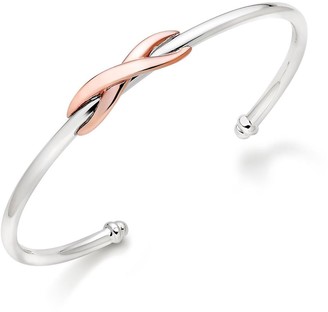 Beaverbrooks Silver And Rose Gold Plated Infinity Bangle - ShopStyle  Bracelets