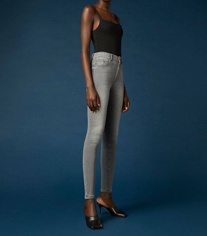 DL1961 - Women's Farrow Skinny High Rise Instasculpt Ankle In Overcast