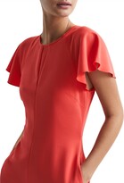 Thumbnail for your product : Reiss Eleni Flutter-Sleeve Midi-Dress