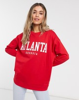Thumbnail for your product : New Look atlanta sweatshirt in red