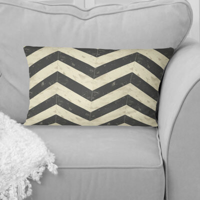 Chevron Glam Pattern - Glam Lumbar Pillow