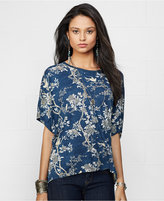 Thumbnail for your product : Denim & Supply Ralph Lauren Dolman-Sleeve Floral-Print Top