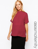Thumbnail for your product : ASOS Maternity T-Shirt With High Neck