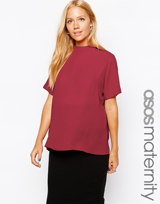 ASOS Maternity T-Shirt With High Neck