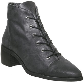 Office Accord Lace Up Boots Black Leather