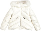 Thumbnail for your product : Moncler Anglais Nylon Down Jacket W/ Fur