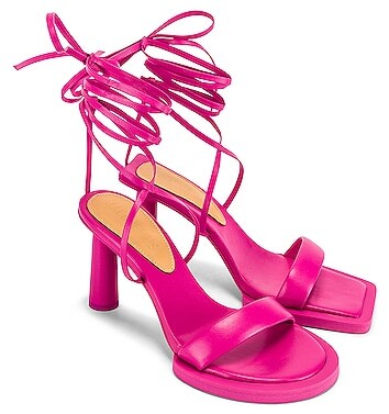 3.5 inch silver heels