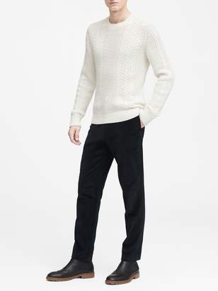 Banana Republic SUPIMA® Cotton Cable-Knit Sweater