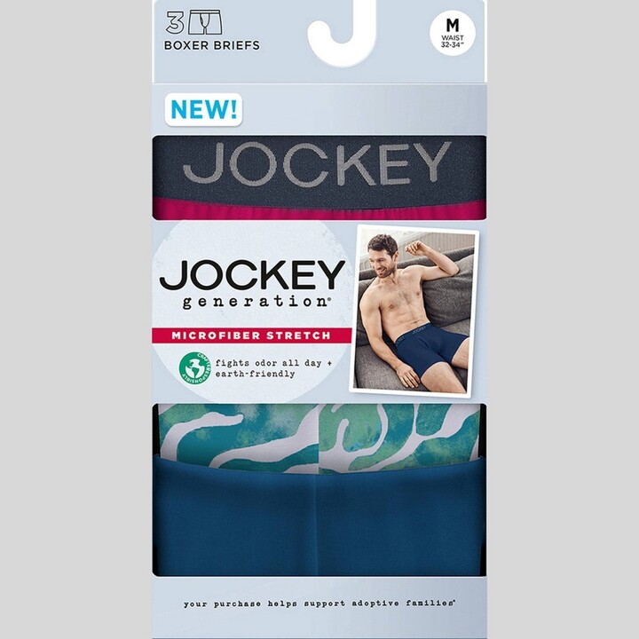 Jockey Generation™ en's icrofiber Boxer Briefs 3pk Blue ShopStyle