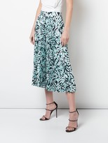 Thumbnail for your product : Milly Brushstroke Pleated Midi Skirt