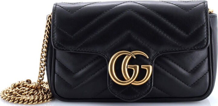Gucci GG Marmont Flap Bag Matelasse Leather Super Mini