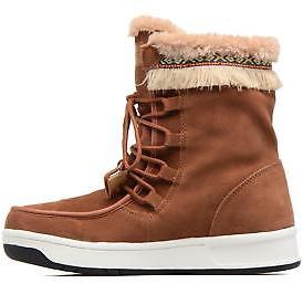 Esprit Women's Ducky Lu Bootie Lace-Up Ankle Boots In Brown - Size Uk 6.5 / Eu