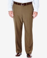 Thumbnail for your product : Haggar Men's Big & Tall Eclo Stria Classic-Fit Flat-Front Hidden Expandable Waistband Dress Pants