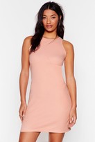 Thumbnail for your product : Nasty Gal Womens Hit the Floor Racerback Mini Dress - Beige - 12