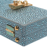 Thumbnail for your product : Dolce & Gabbana Azure Heat-Applied Rhinestones Dolce Box Chain Clutch