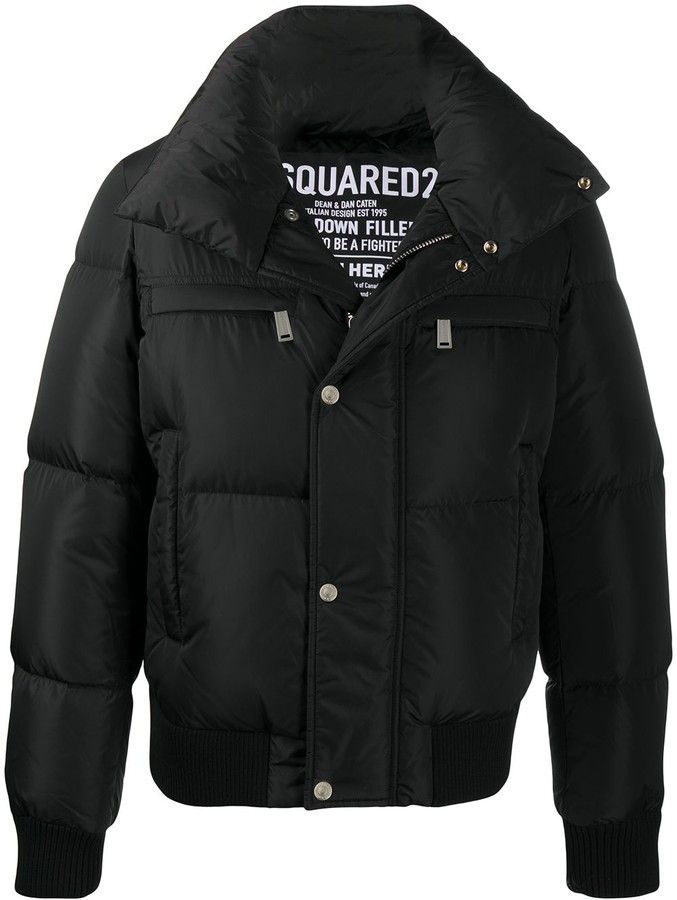 DSQUARED2 FunnelNeck Padded Jacket ShopStyle Outerwear
