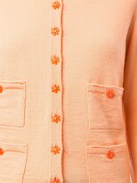 Thumbnail for your product : Tu Es Mon Trésor Slim-Fit Flower-Buttons Cardigan