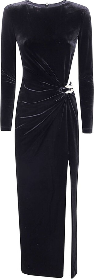Self-Portrait Velvet Embellished Midi Dress