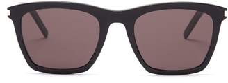 Saint Laurent Square-frame Acetate Sunglasses - Mens - Black