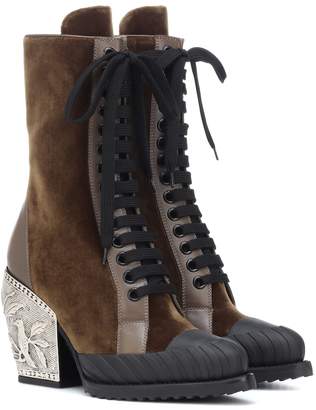 Chloé Rylee Baroque Medium velvet boots