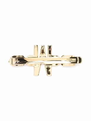 Moschino Logo Embellished Hair Clip - ShopStyle